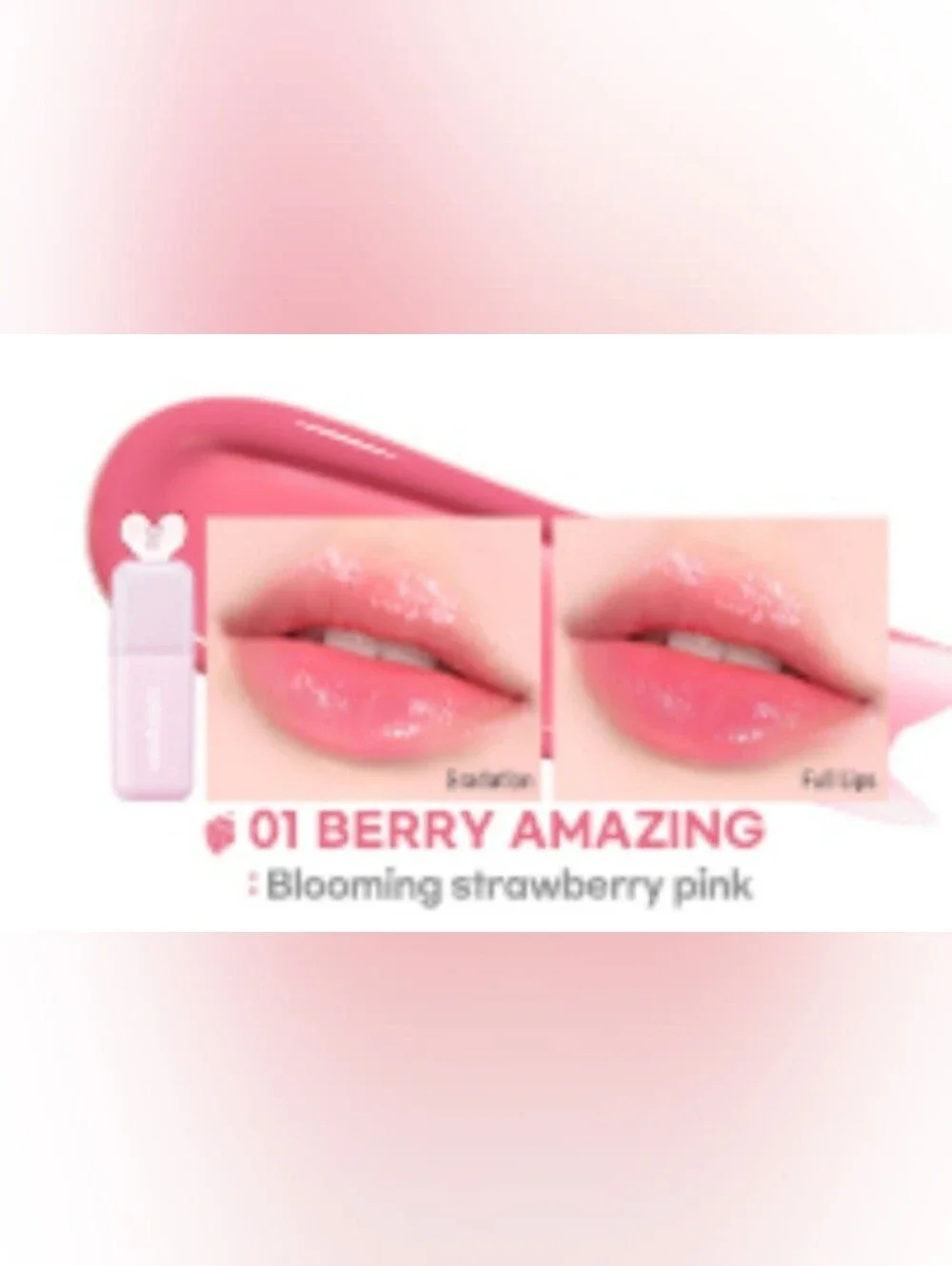 COLORGRAM Juicy Drop Tint 01 Berry Amazing | Juicy Lip Gloss, Glowing Lip Stain
